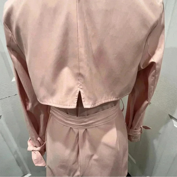 Jones NY Barbie Core, Pink, Rain Jacket, lined, w wrist ties & waist tie - Picture 7 of 12